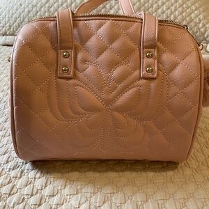 Elegant Quilted Pink Handbag